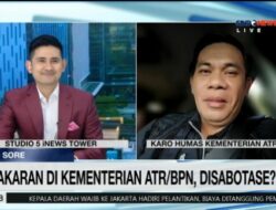 Kepala Biro Humas Tegaskan Kebakaran di Kementerian ATR/BPN, Tidak Mengganggu Pelayanan Masyarakat  