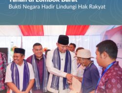 Wamen Ossy Serahkan Sertipikat Tanah di Lombok Barat, Bukti Negara Hadir Lindungi Hak Rakyat