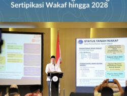 Jadi Pembicara di Rakernas BWI, Menteri Nusron Tegaskan Target Sertipikasi Wakaf hingga 2028