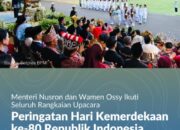 Menteri Nusron dan Wamen Ossy Ikuti Upacara Peringatan Hari Kemerdekaan ke-80 Republik Indonesia
