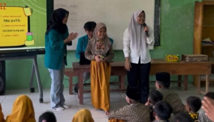 Lawan Hoaks Pangan, Mahasiswa KSM-N Unisma Edukasi Gizi Seimbang di SDN Pangareman 3
