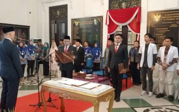 Pelantikan Direktur Baru RSMZ, Bupati H. Slamet Junaidi Tekankan Inovasi Peningkatan Pelayanan Kesehatan